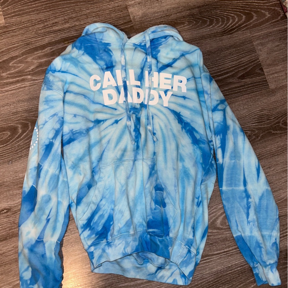 Call her Daddy tie dye hoodie like new